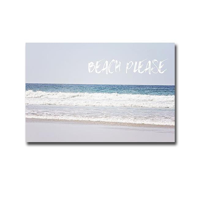 1218Q278IG Beach Please by Sylvia Coomes Premium Gallery-Wrapped Canvas Giclee Art - Ready-to-Hang, 12 x 18 x 1.5 in.