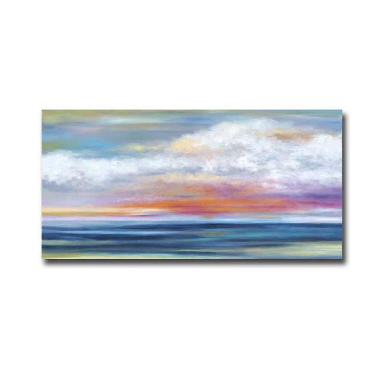 Colors over Water by Mary Johnston Premium Gallery-Wrapped Canvas Giclee Art - Ready to Hang, 12 x 24 in.