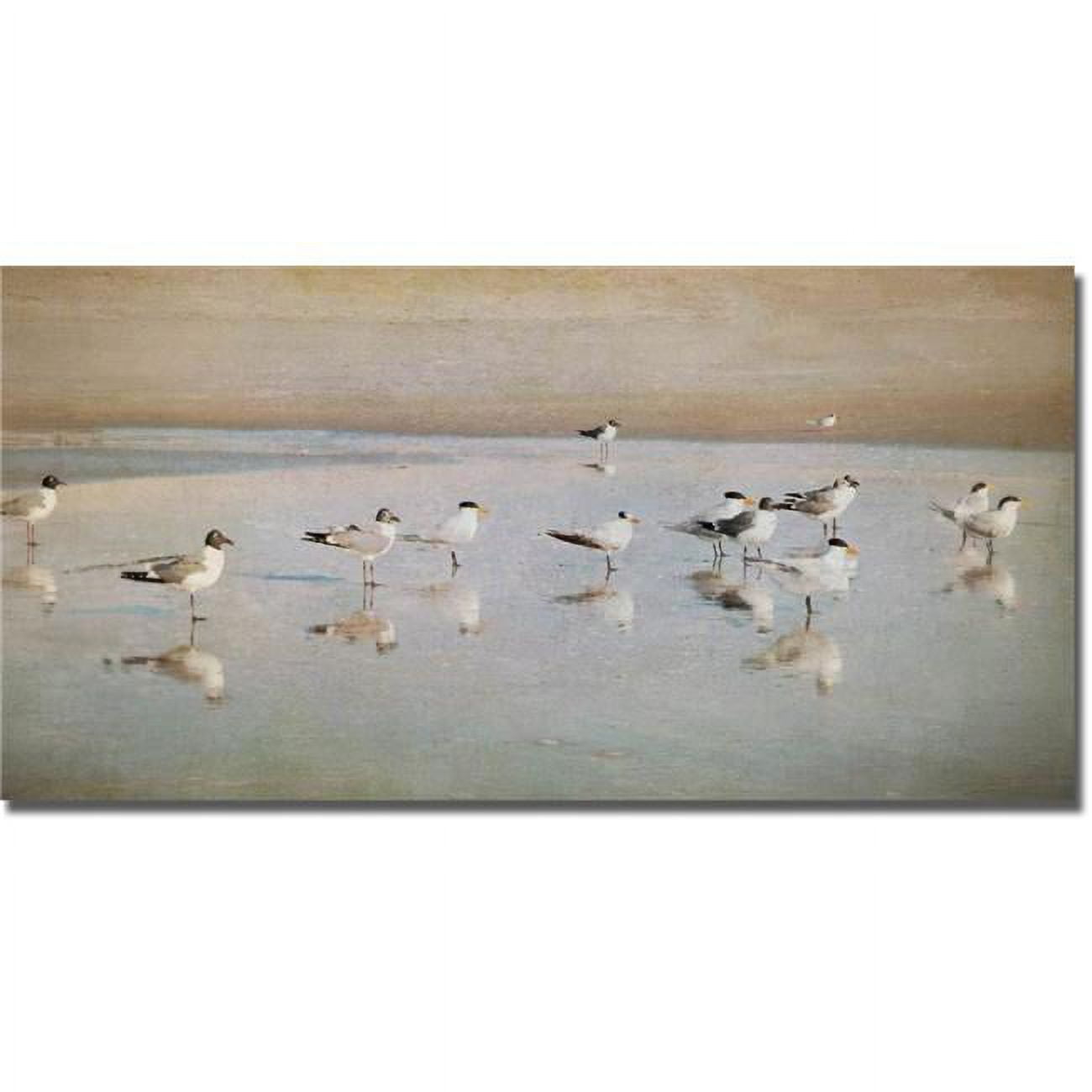 Coastal Reflections by Heather Jacks Premium Gallery-Wrapped Canvas Giclee Art - Ready to Hang, 12 x 24 x 1.5 in.