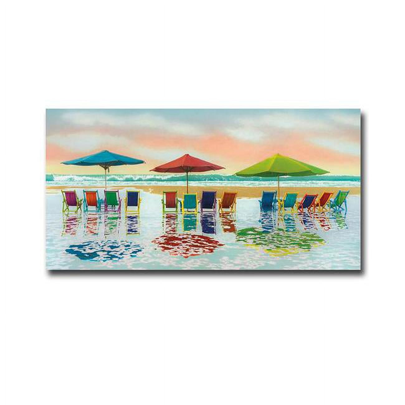 Thirteen Chairs by Robin Renee Hix Premium Gallery-Wrapped Canvas Giclee Art - Ready to Hang, 12 x 24 x 1.5 in.