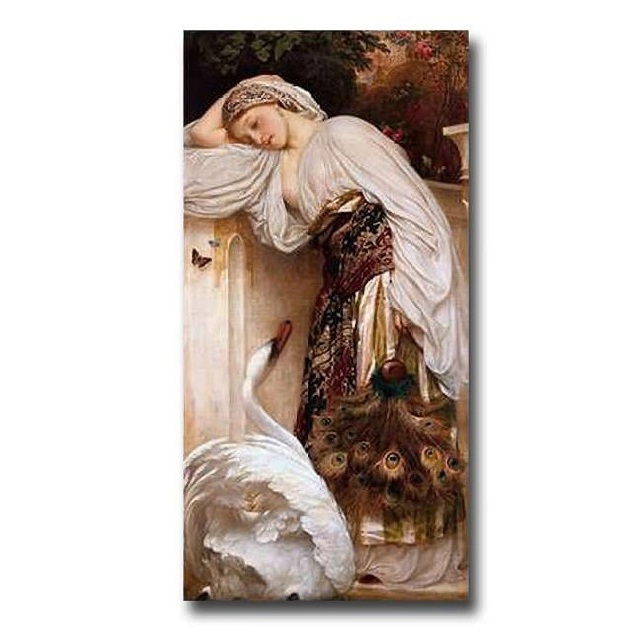 Odalisque by Frederic Leighton Premium Gallery-Wrapped Canvas Giclee Art - Ready to Hang, 12 x 24 x 1.5 in.