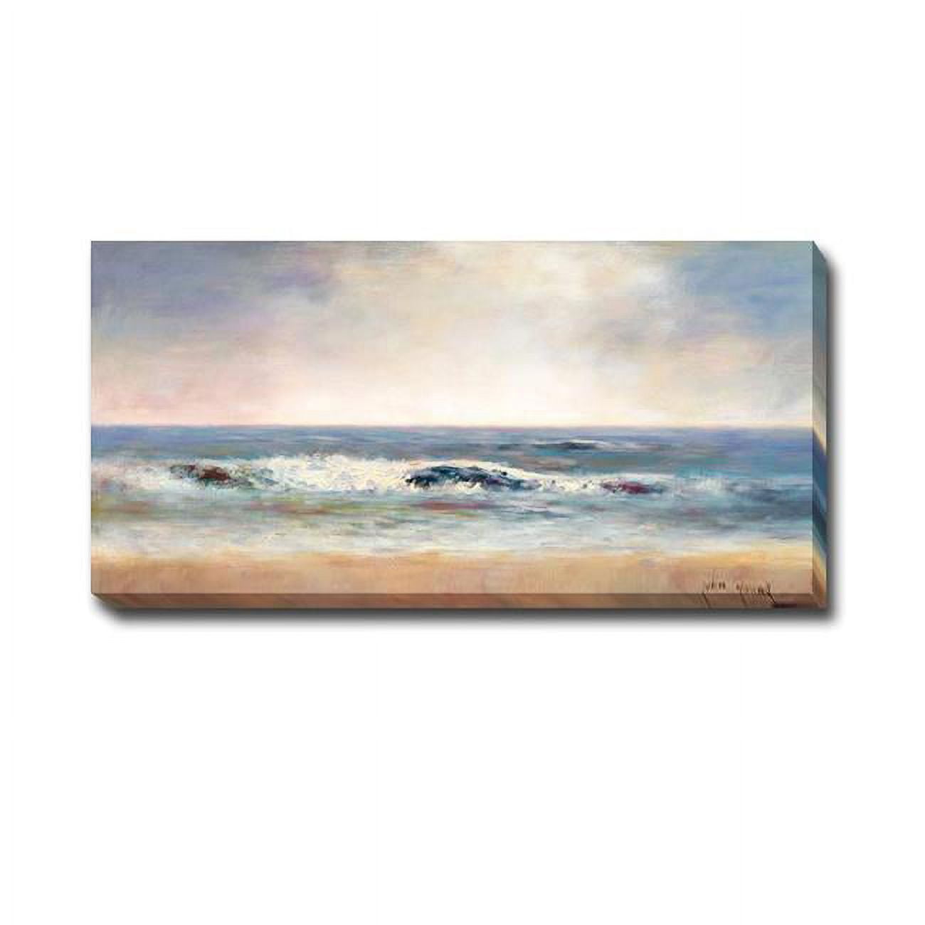 Surf Spray 2 by John Young Premium Gallery-Wrapped Canvas Giclee Art - Ready-to-Hang, 12 x 24 x 1.5 in.