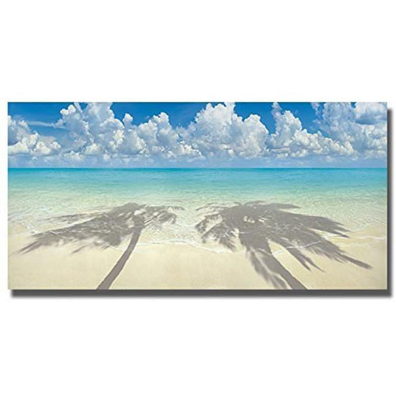 Dancing Palms by Doug Cavanah Premium Gallery-Wrapped Canvas Giclee Art - Ready-to-Hang - Large - Standard, 12 x 24 x 1.5 in.