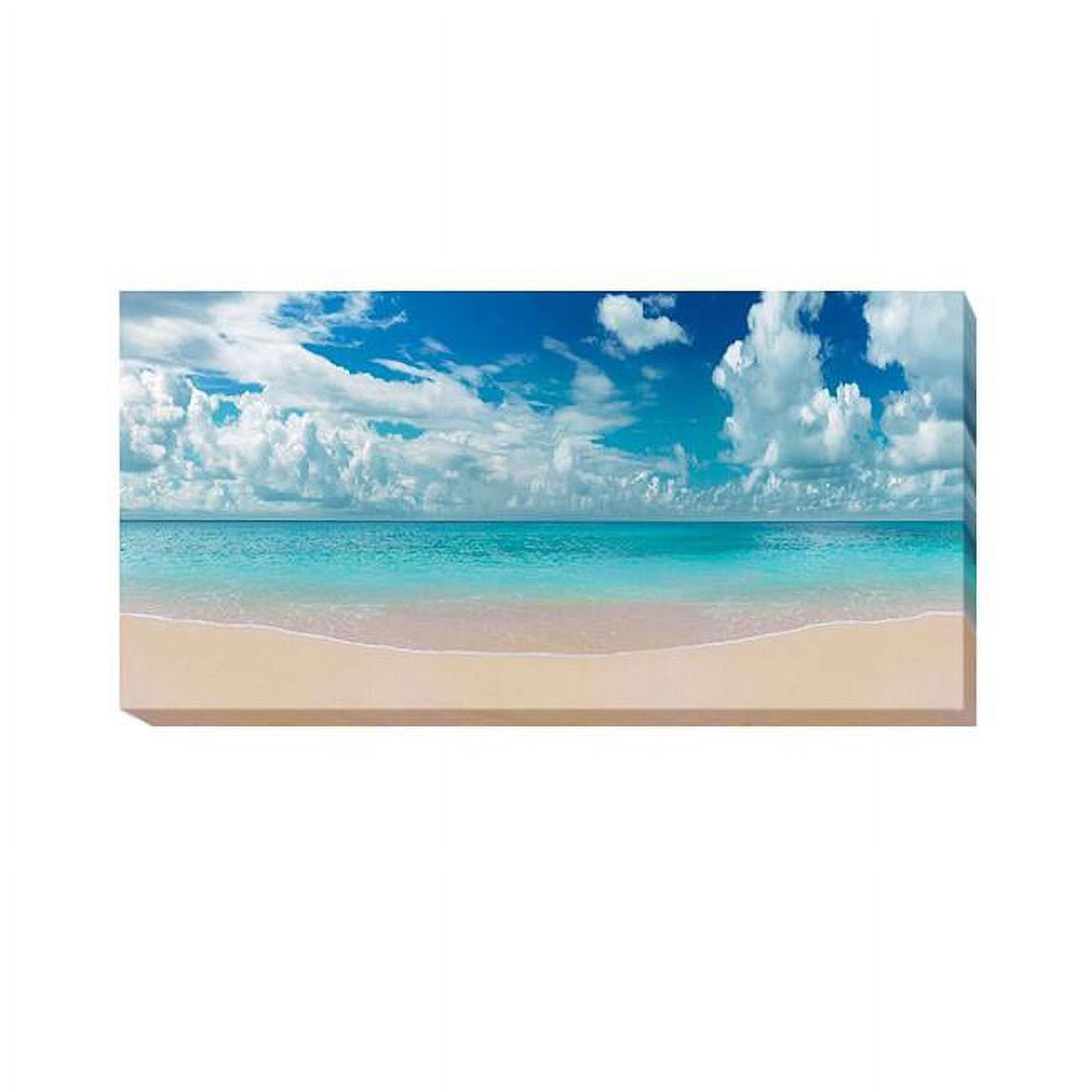 Calm Surf by Doug Cavanah Premium Gallery-Wrapped Canvas Giclee Art - Ready-to-Hang - Large, 12 x 24 x 1.5 in.