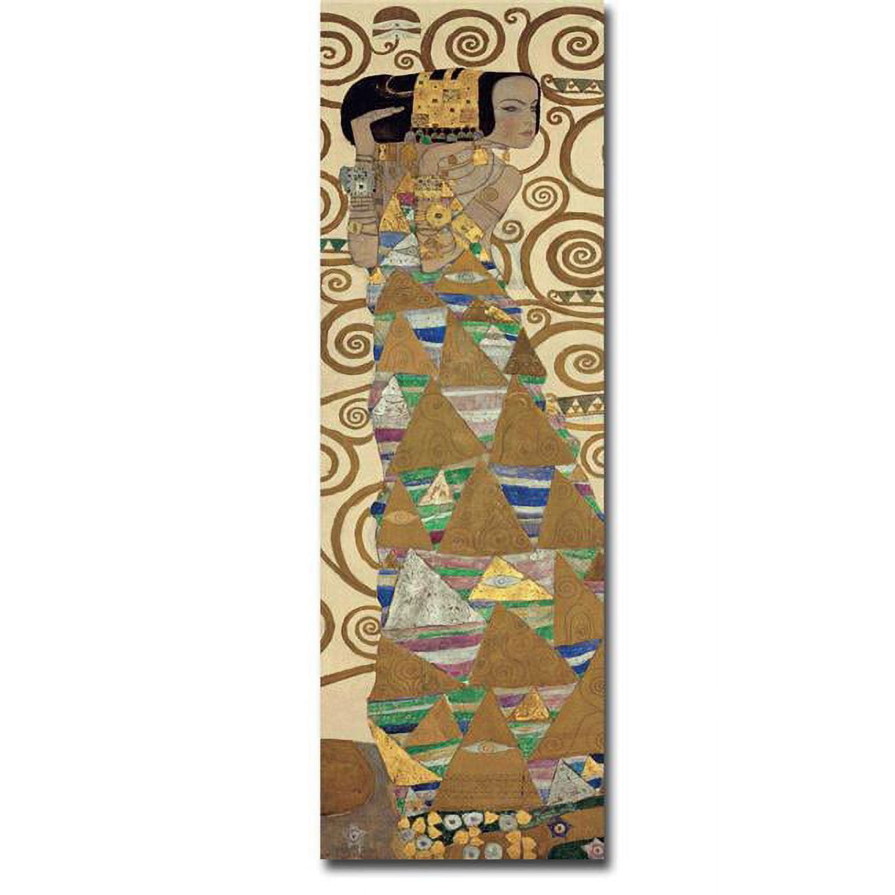 Expectation by Gustave Klimt Premium Gallery-Wrapped Canvas Giclee Art - Ready-to-Hang, 36 x 12 in.