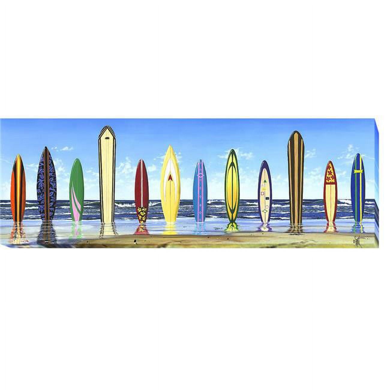Board Stiff by Scott Westmoreland Custom Gallery-Wrapped Canvas Giclee Art - Ready to Hang, 12 x 36 x 1.5 in.
