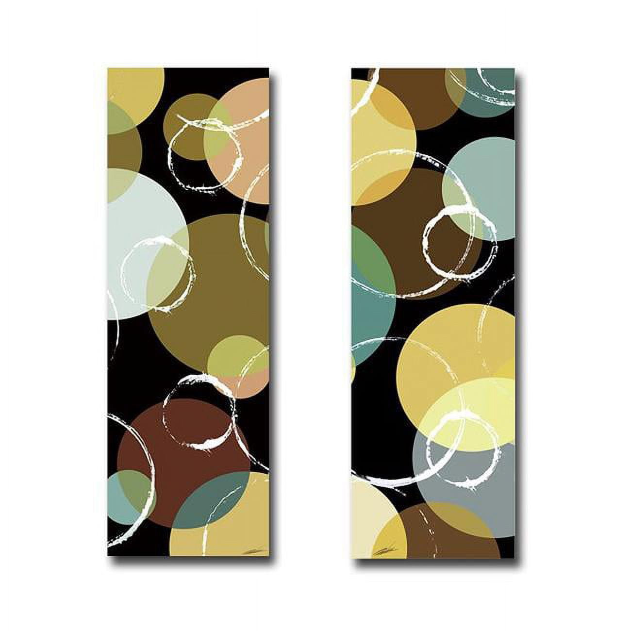 Mod Geometry I & II by John Butler Premium Gallery-Wrapped Canvas Giclee Art Set - Ready-to-Hang, 12 x 24 x 1.5 in.