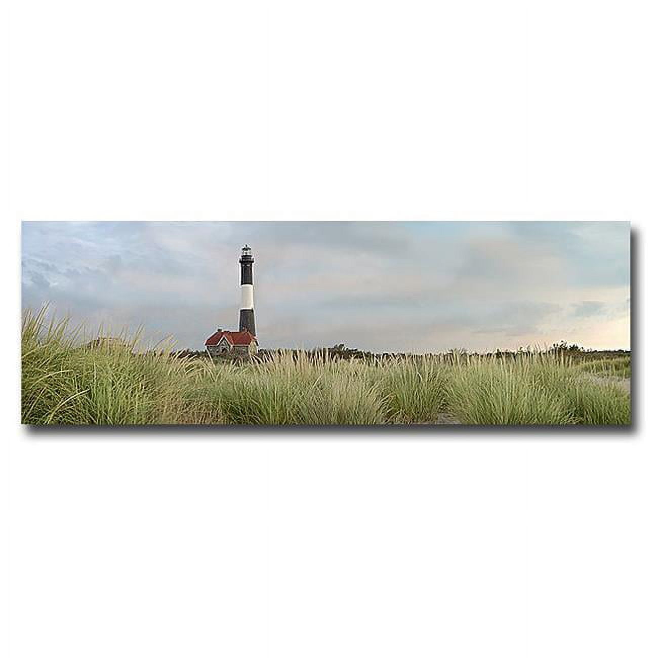 Island Lighthouse no. 1 by Alan Blaustein Premium Gallery-Wrapped Canvas Giclee Art - Ready-to-Hang, 12 x 36 x 1.5 in.