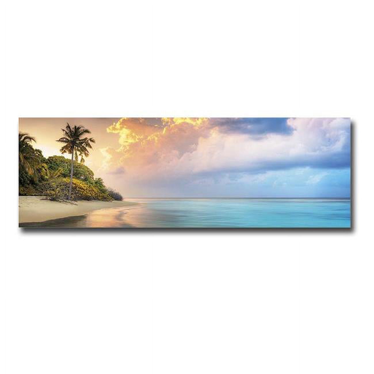 Sunrise Beach by Doug Cavanah Premium Gallery-Wrapped Canvas Giclee Art - Ready-to-Hang, 12 x 36 x 1.5 in.
