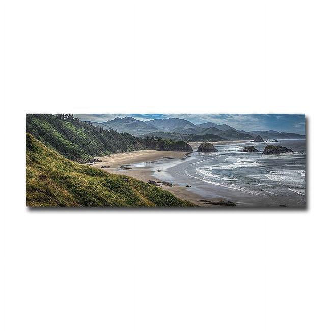 Coastal Serenity by Larry J Taite Premium Gallery-Wrapped Canvas Giclee Art - Ready-to-Hang, 12 x 36 x 1.5 in.