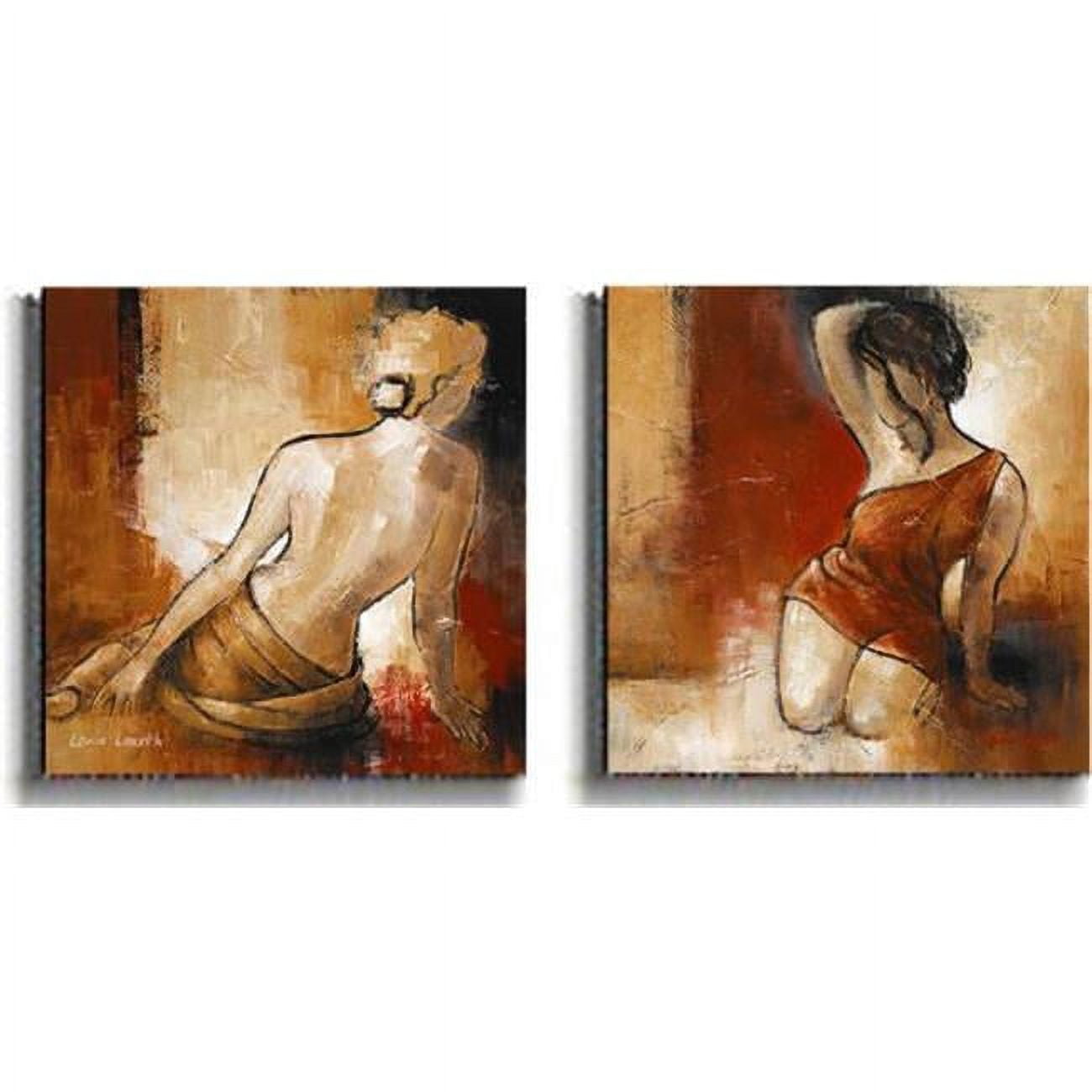 Seated Woman by Lanie Loreth Premium Gallery-Wrapped Canvas Giclee Art Set - Ready to Hang, 16 x 16 x 1.5 in.