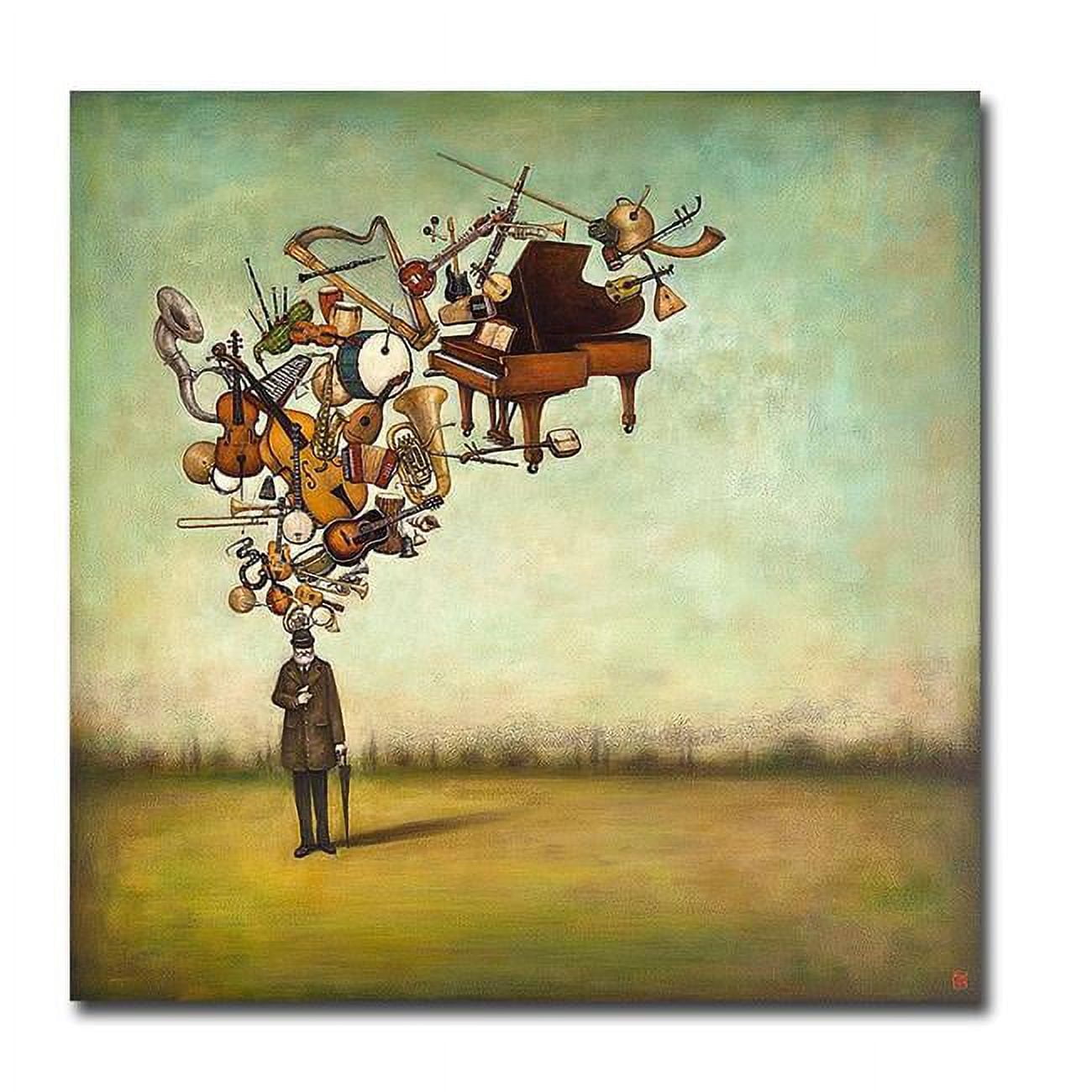 Thanks for The Melodies by Duy Huynh Custom Gallery-Wrapped Canvas Giclee Art - Ready to Hang, 16 x 16 x 1.5 in.