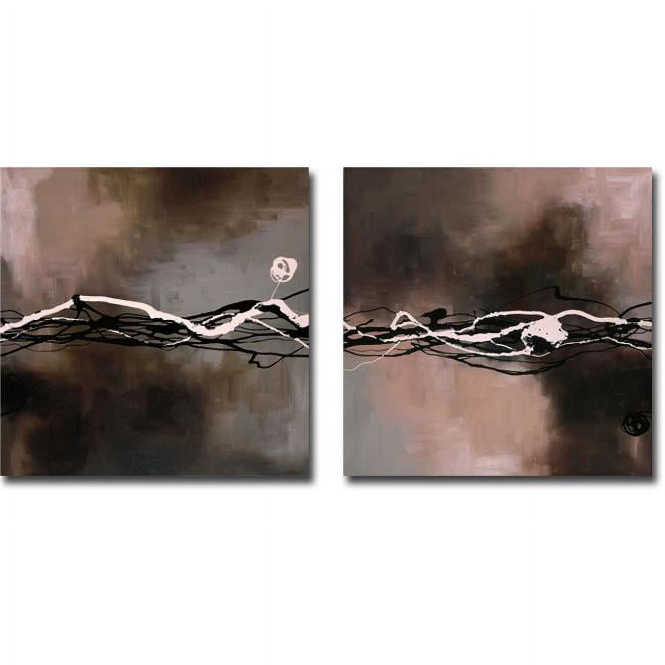 1616F495CG Syncopation I & II by Laurie Maitland Premium Gallery-Wrapped Canvas Giclee Art Set - Ready-to-Hang - Medium, 16 x 16 x 1.5 in.