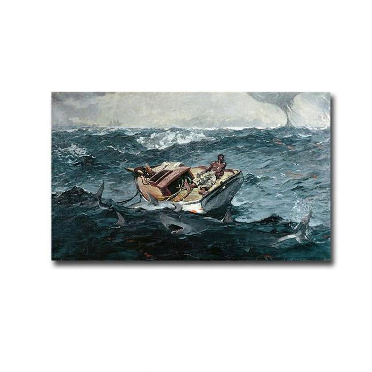 Gulf Stream by Winslow Homer Premium Gallery-Wrapped Canvas Giclee Art - Ready to Hang, 24 x 40 x 1.5 in.