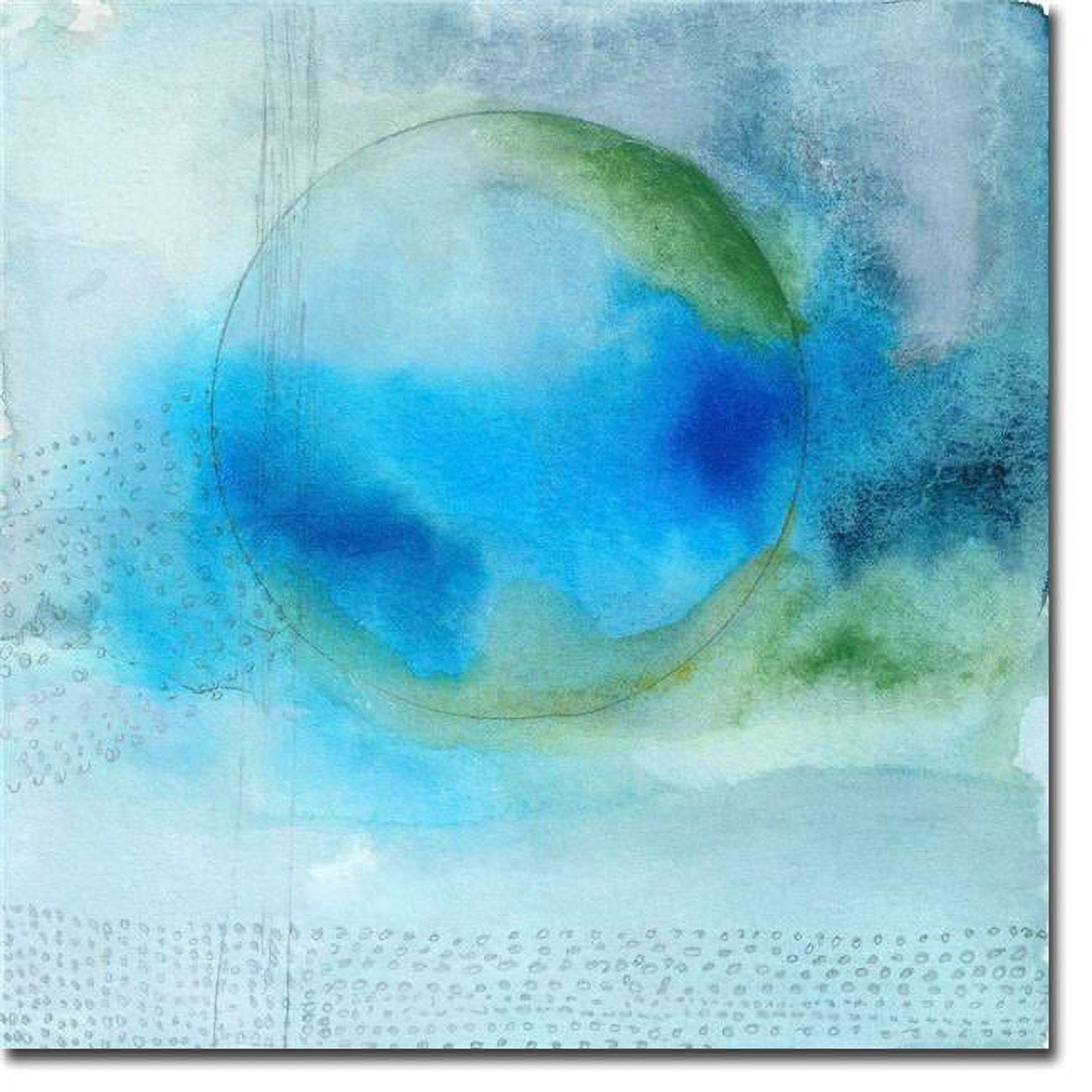 303048573TG Aqua Sphere by Michelle Oppenheier Premium Gallery-Wrapped Canvas Giclee Art - Ready to Hang, 30 x 30 in.