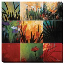 3030530CG Tropical NIne Patch by Don Li-Leger Premium Gallery Wrapped Canvas Giclee Art - Ready to Hang, 30 x 30 x 1.5 in.