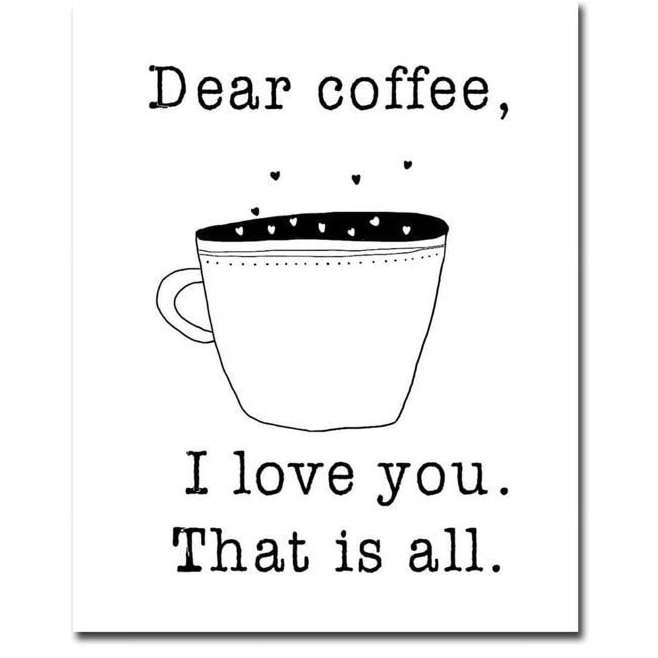 1620745IG Dear Coffee by Jan Weiss Premium Gallery-Wrapped Canvas Giclee Art - Ready to Hang, 16 x 20 x 1.5 in.