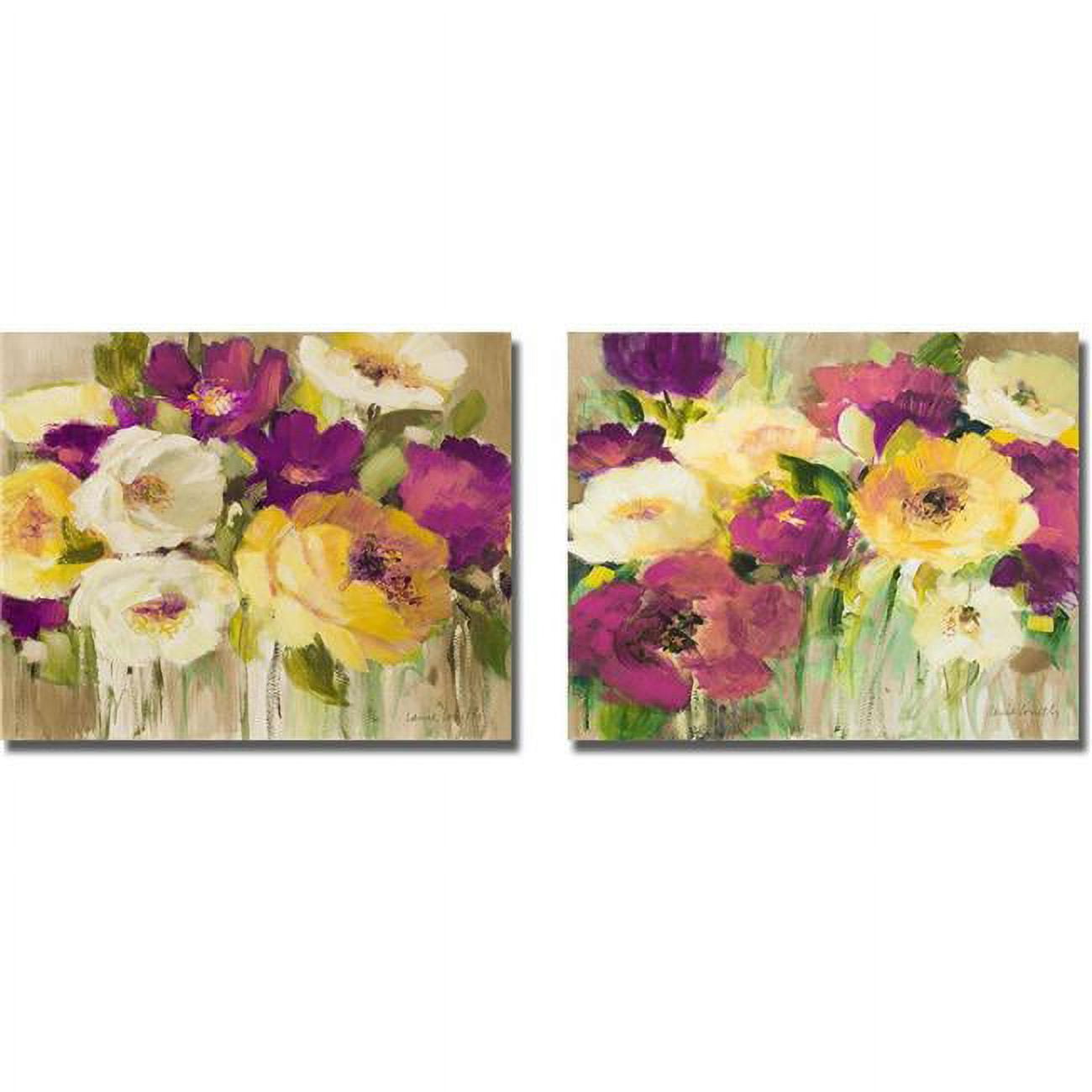 1620A161SG Deep in Purple I & II by Lanie Loreth Premium Gallery Wrapped Canvas Giclee Art Set - Ready-to-Hang, 16 x 20 x 1.5 in.