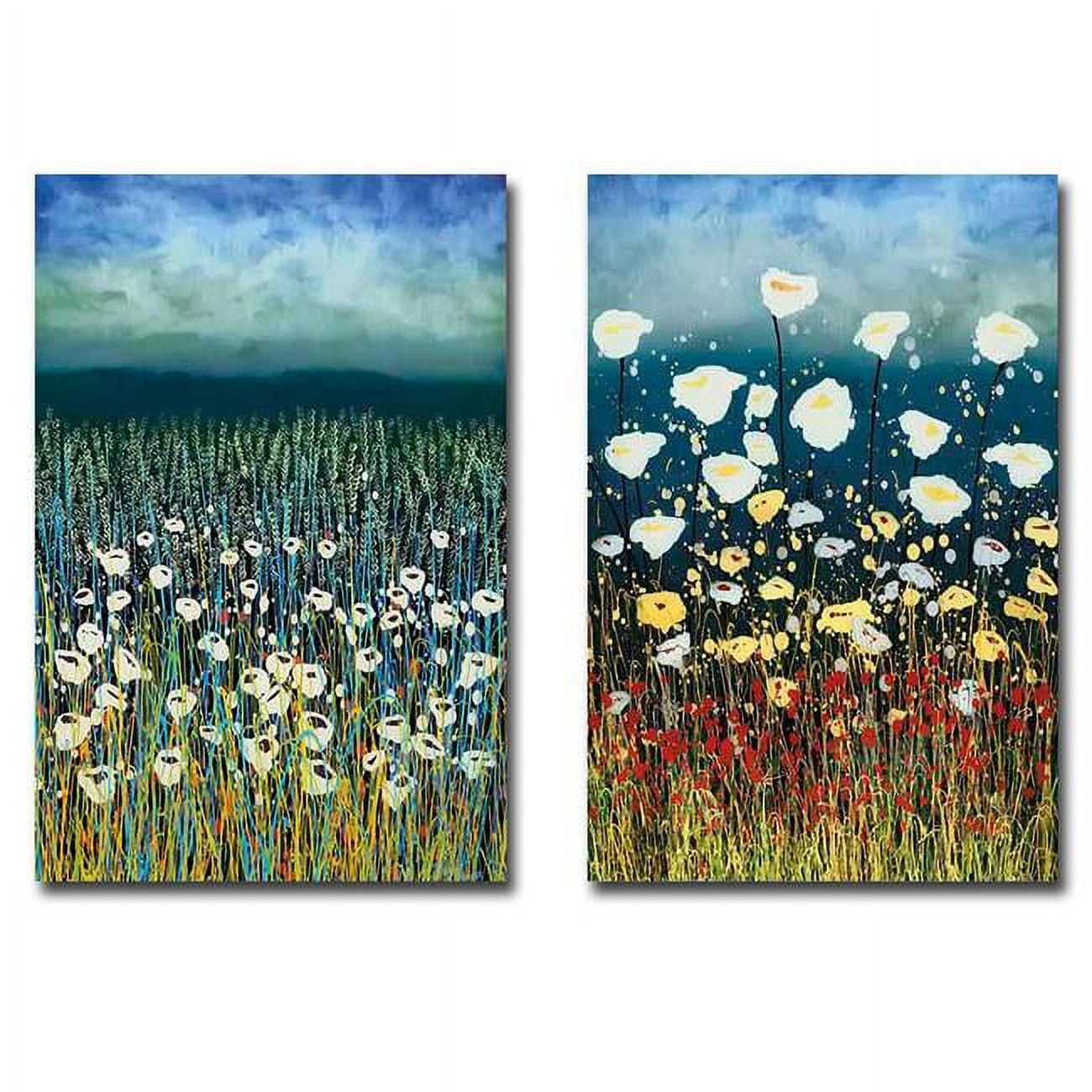 Poems in Blue & Peace at Night by Daniel Lager Gallery-Wrapped Canvas Giclee Art Set, Ready to Hang - 24 x 16 in.