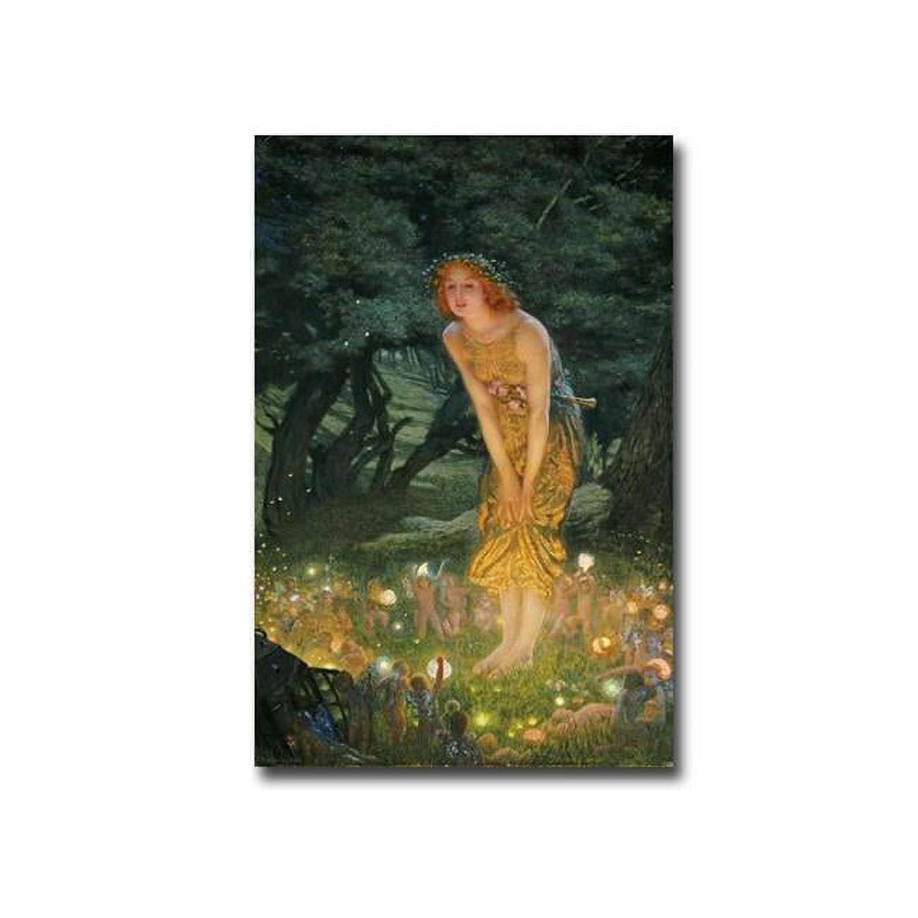 Midsummer Eve by Edward Robert Hughes Premium Gallery-Wrapped Canvas Giclee Art - Ready-to-Hang, 16 x 24 x 1.5 in.