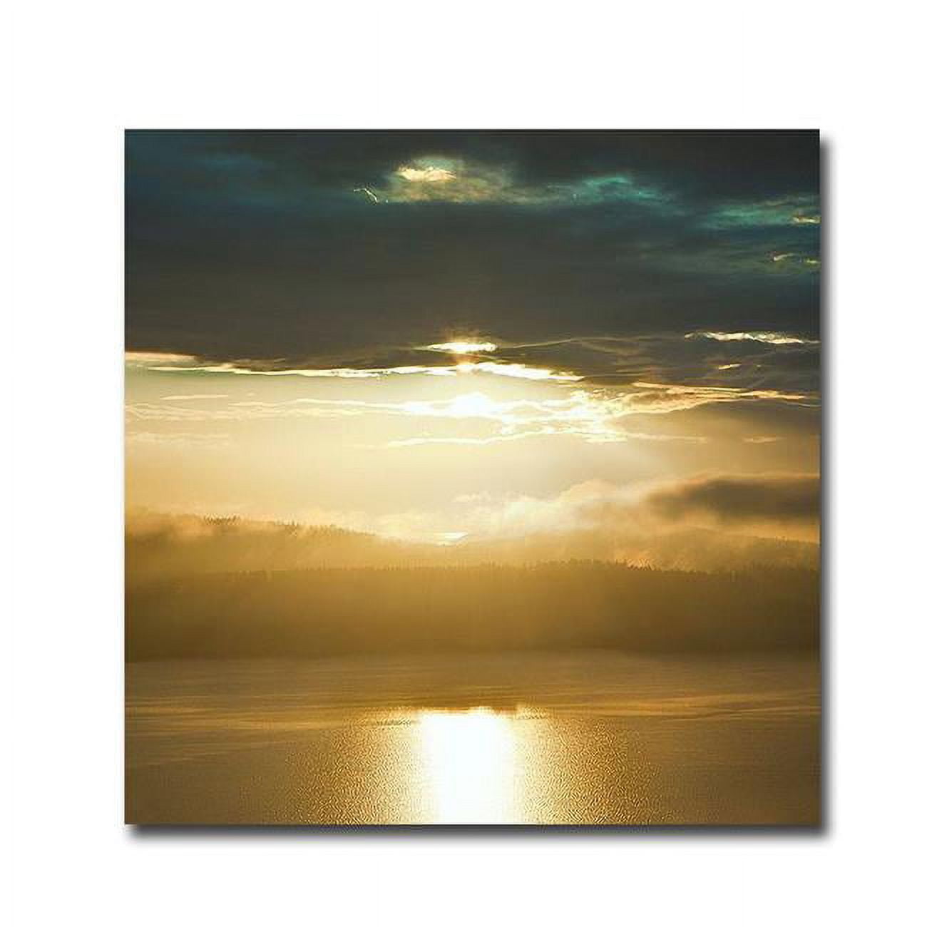 Orcas Sunset I by Golie Miamee Premium Gallery-Wrapped Canvas Giclee Panorama Art - Ready to Hang, 30 x 30 x 1.5 in.