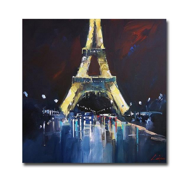 3030K5695IG Eiffel Rain by Craig T. Penny Premium Gallery-Wrapped Canvas Giclee Art - Ready-to-Hang, 30 x 30 x 1.5 in.