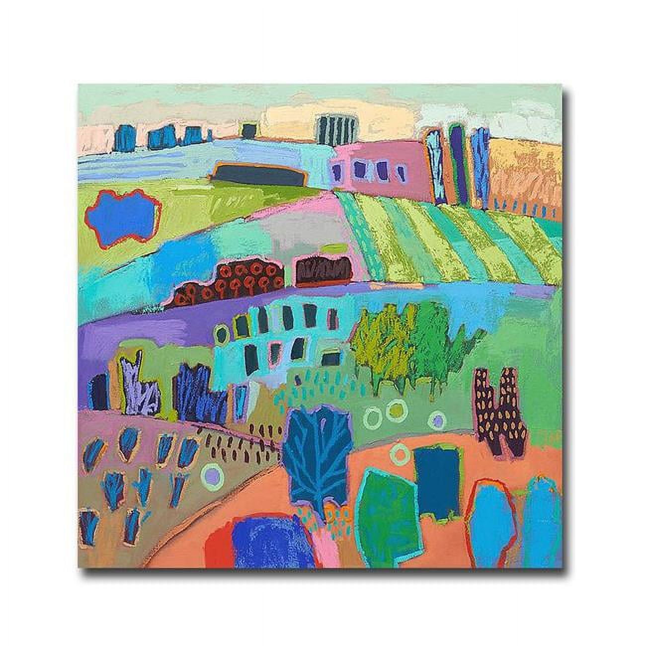 If Happy was a Landscape by Jane Schmidt Premium Gallery-Wrapped Canvas Giclee Art - Ready-to-Hang, 30 x 30 x 1.5 in.