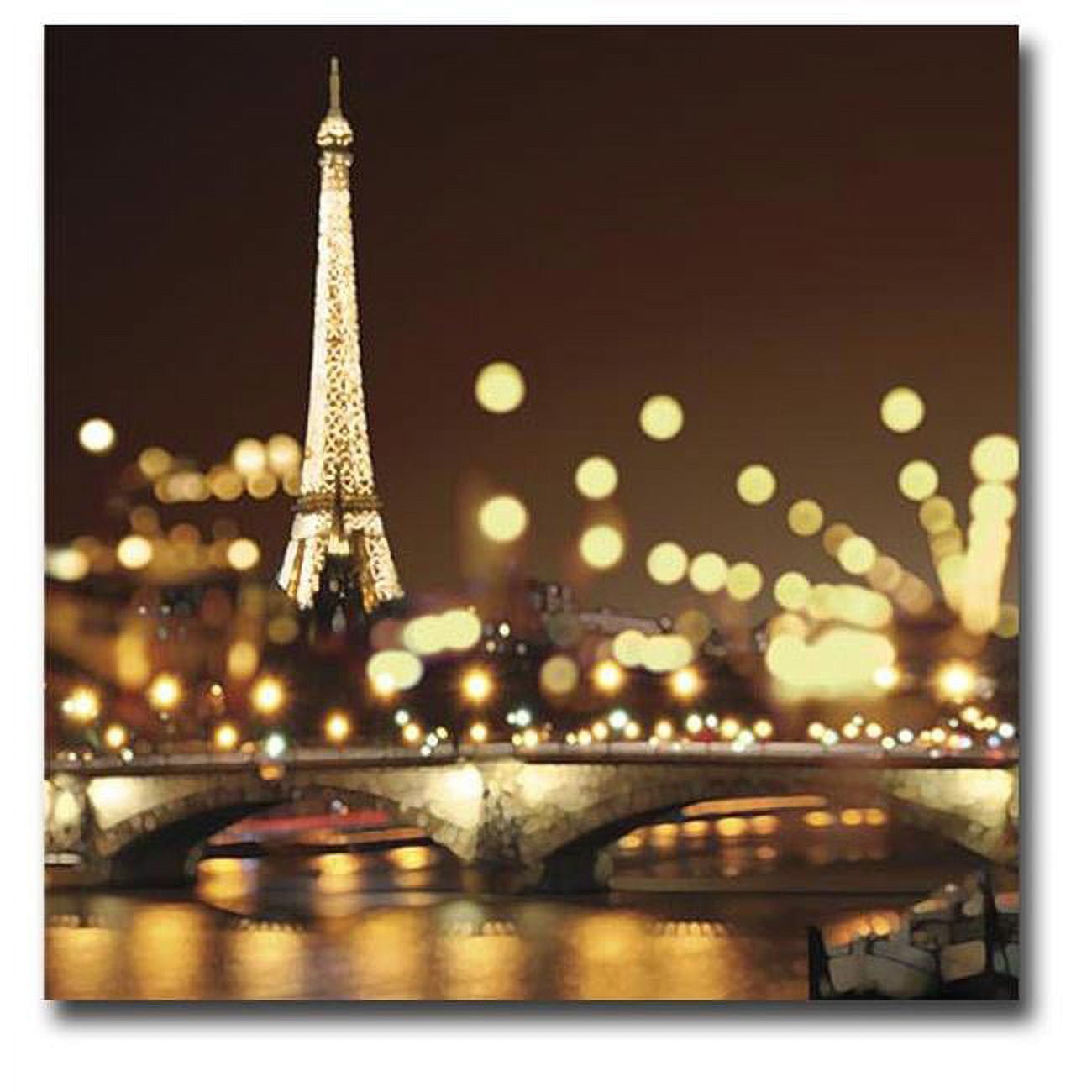 City Lights - Paris by Kate Carrigan Custom Gallery-Wrapped Canvas Giclee Art - Ready to Hang, 30 x 30 x 1.5 in.