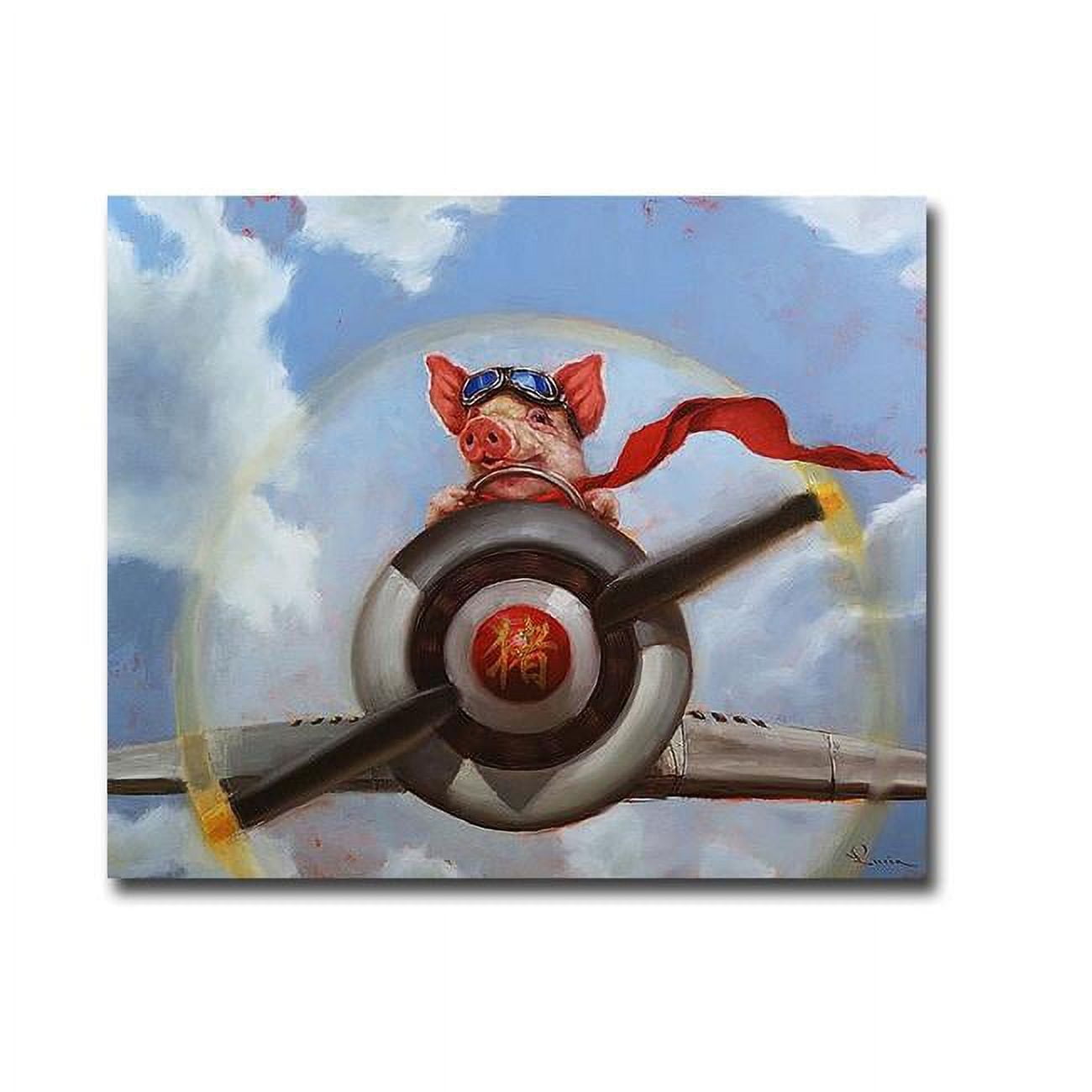 When Pigs Fly by Lucia Heffernan Premium Gallery-Wrapped Canvas Giclee Art - Ready-to-Hang, 30 x 36 x 1.5 in.
