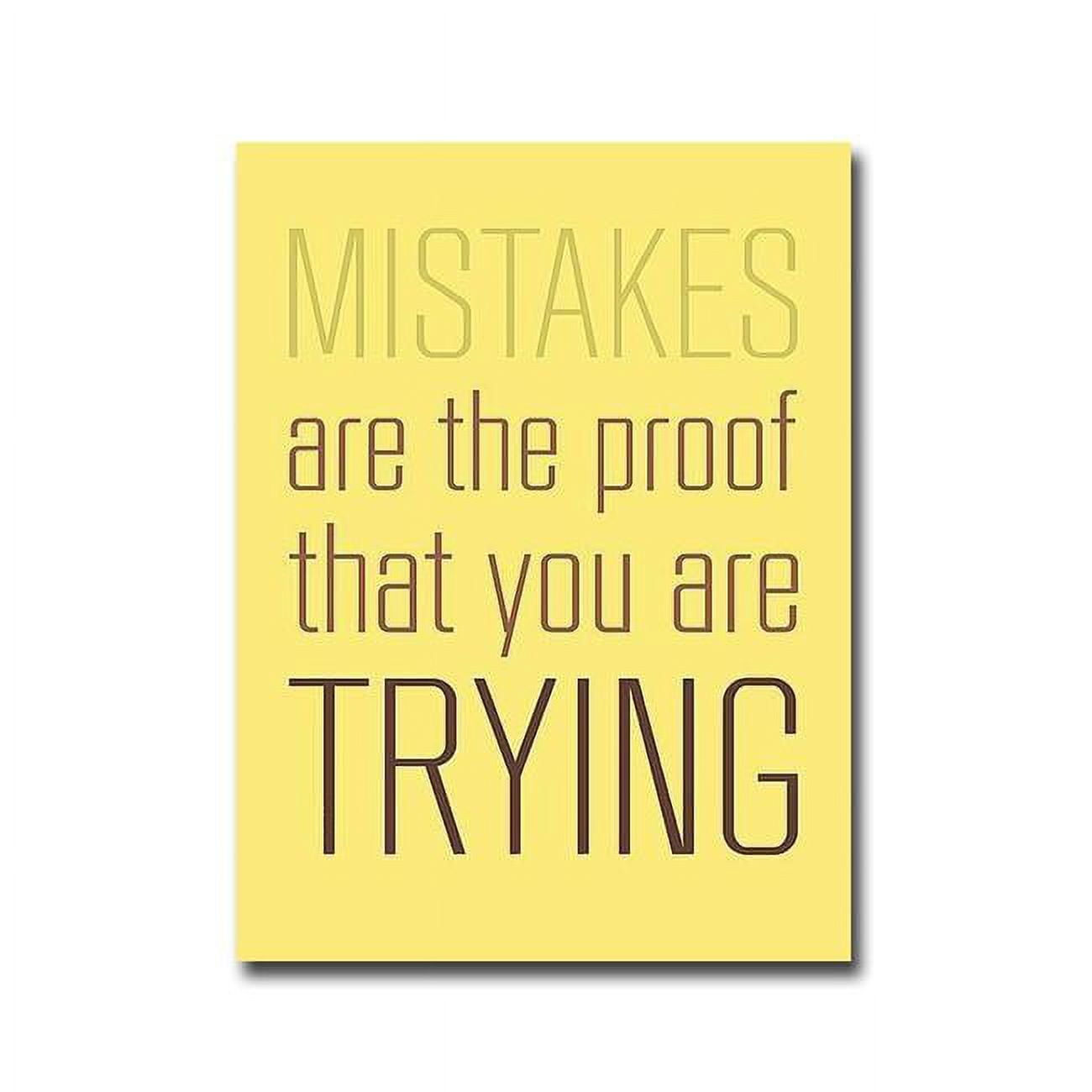 3040697IG Mistakes are The Proof by GraphINC Premium Oversize Gallery-Wrapped Canvas Giclee Art - Ready-to-Hang, 40 x 30 in.