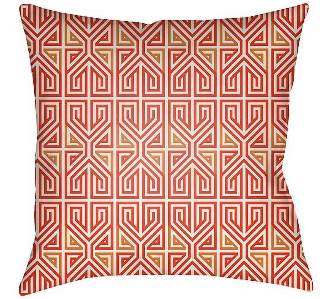 Picture of Artistic Weavers LOTA1255-1616 Lolita Square Pillow, Poppy Red & Tangerine - 16 x 16 in.