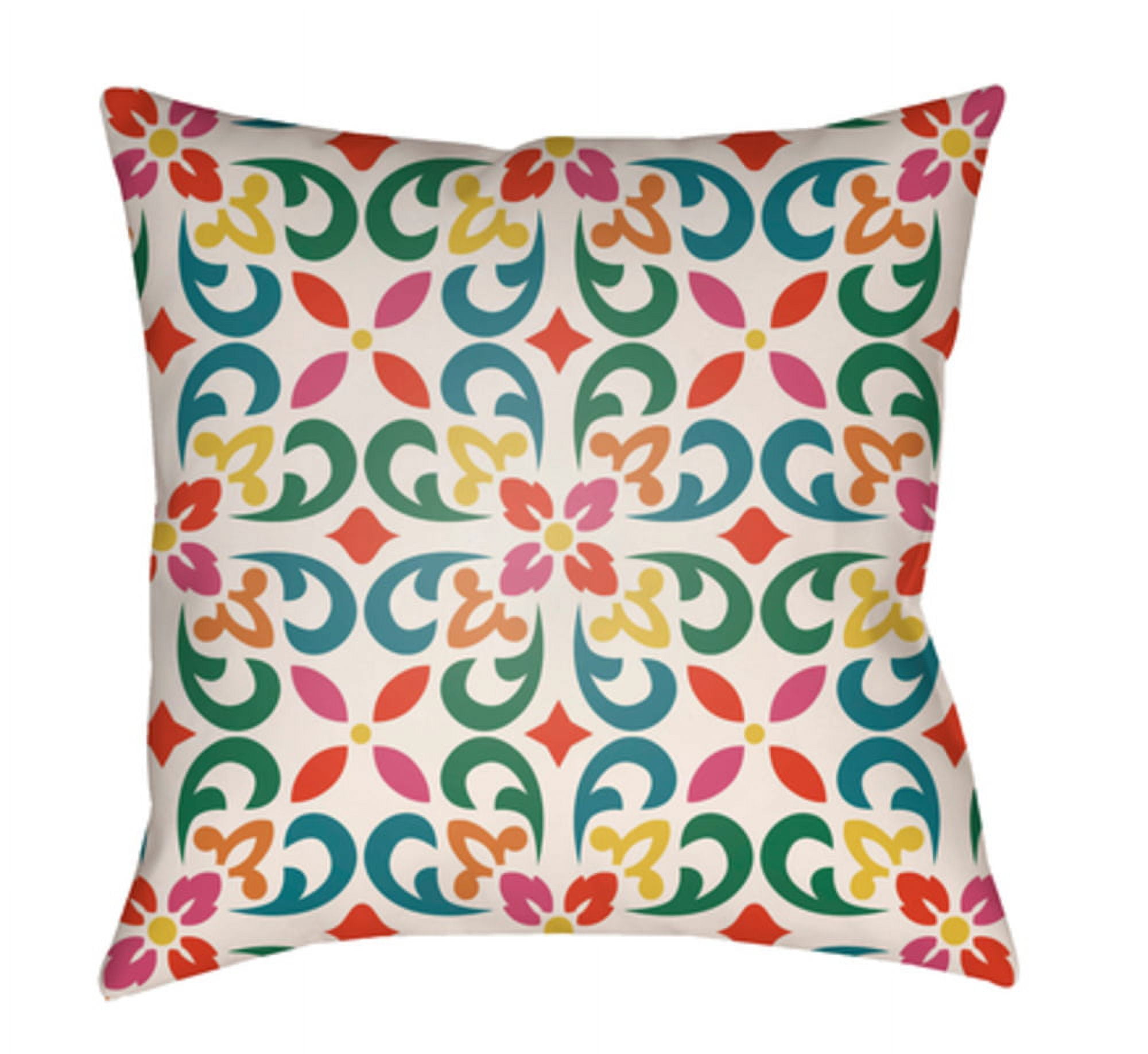 Picture of Artistic Weavers LOTA1309-2626 Lolita Square Pillow, Poppy Red & Teal - 26 x 26 in.
