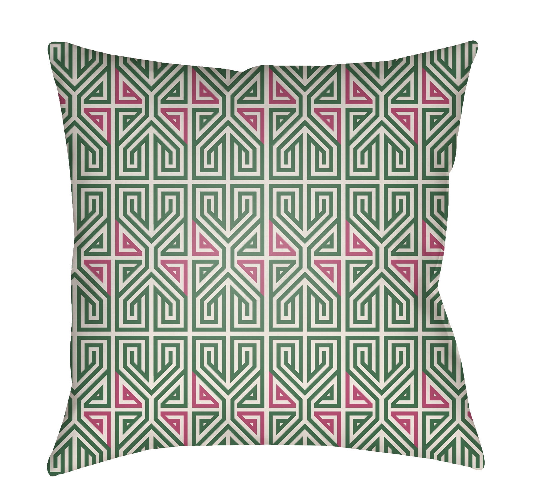 Picture of Artistic Weavers LOTA1251-1616 Lolita Square Pillow&#44; Kelly Green &amp; Hot Pink - 16 x 16 in.
