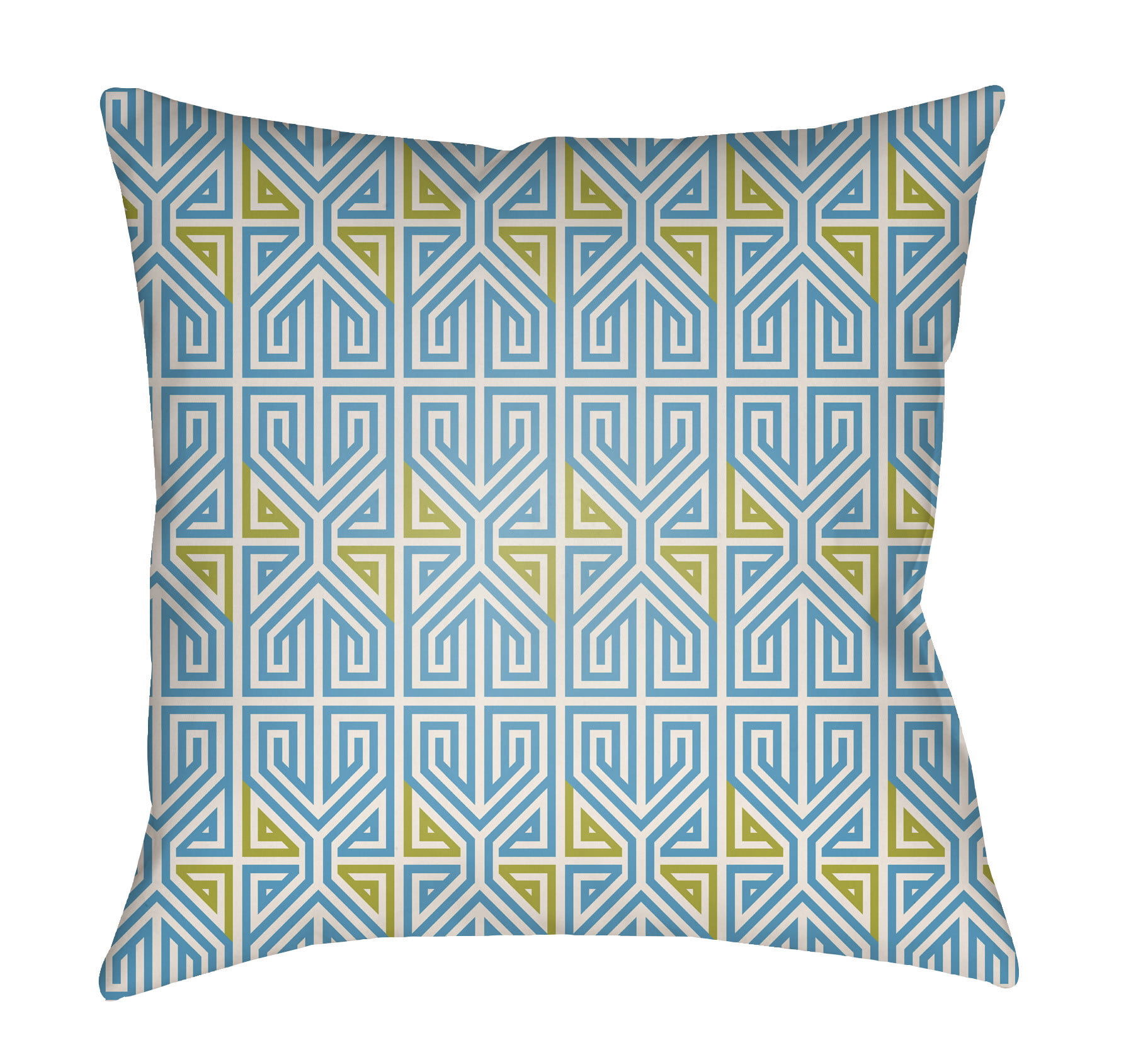 Picture of Artistic Weavers LOTA1254-1818 Lolita Square Pillow, Aqua & Lime Green - 18 x 18 in.