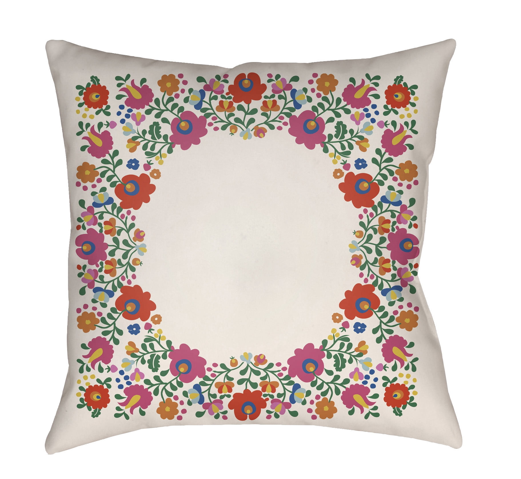 Picture of Artistic Weavers LOTA1305-1616 Lolita Square Pillow, Poppy Red & Hot Pink - 16 x 16 in.