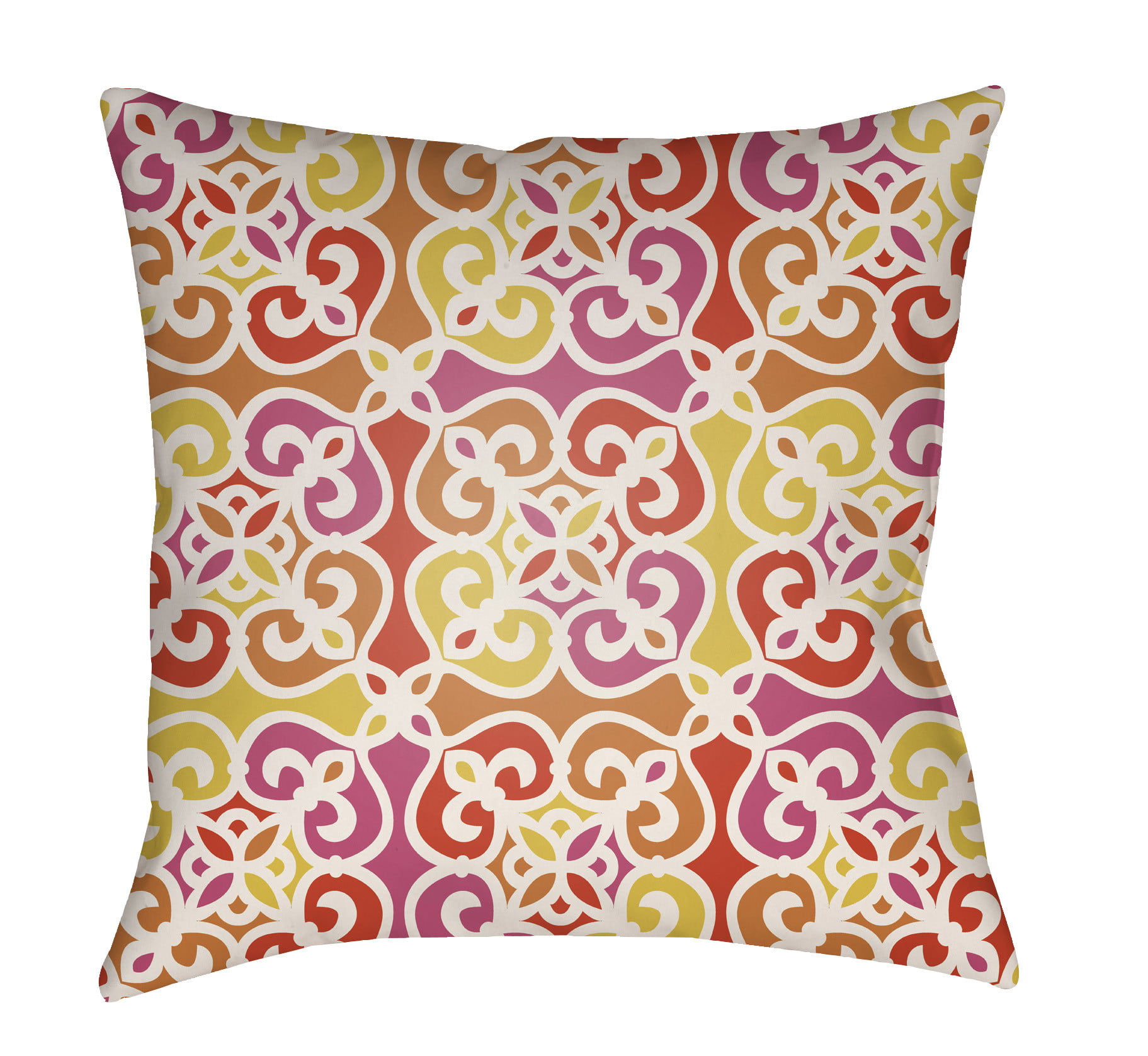 Picture of Artistic Weavers LOTA1317-1616 Lolita Square Pillow, Hot Pink & Poppy Red - 16 x 16 in.
