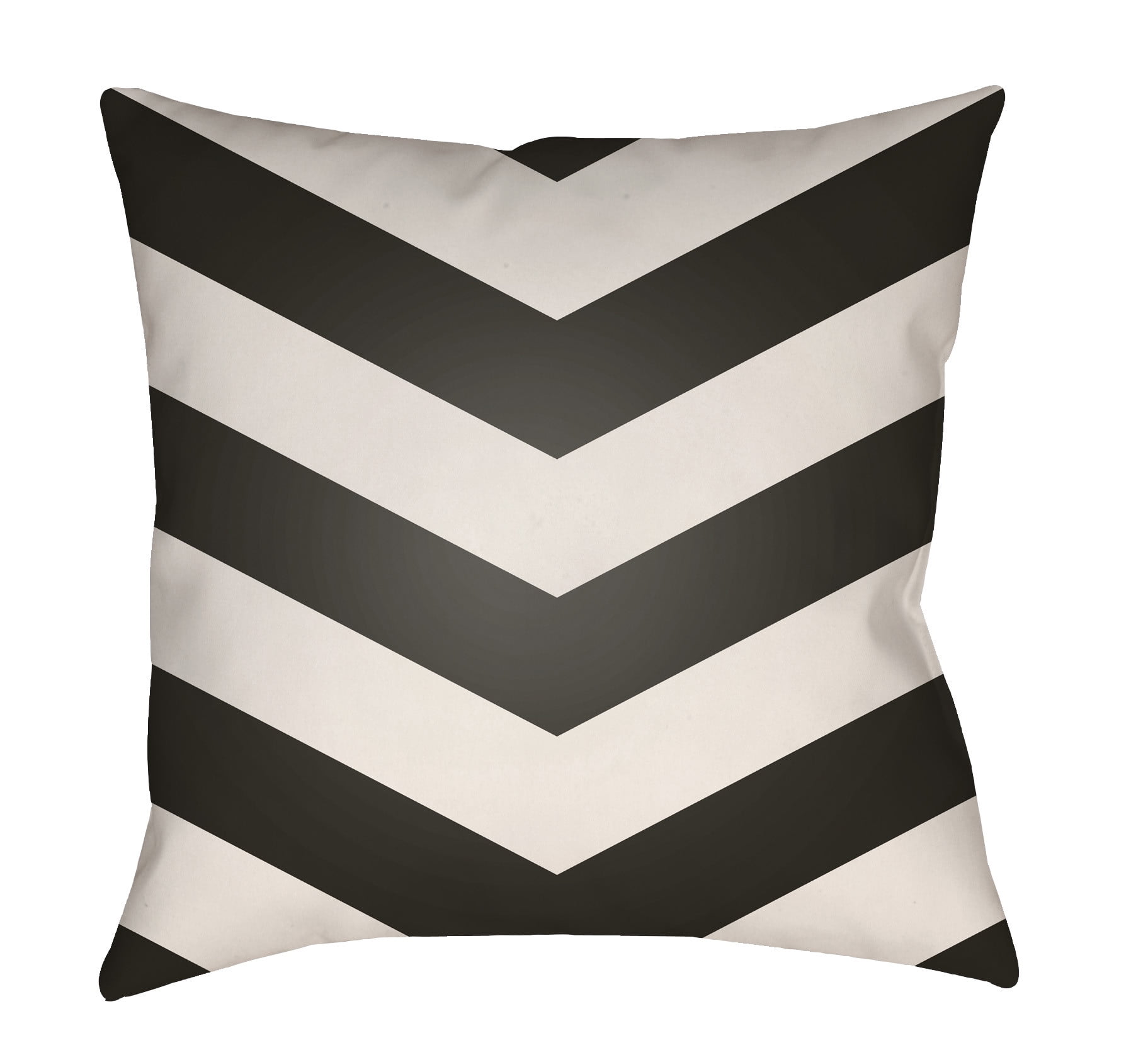 LTCH1000-2222 Litchfield Square Pillow, Onyx Black & Ivory - 22 x 22 in.
