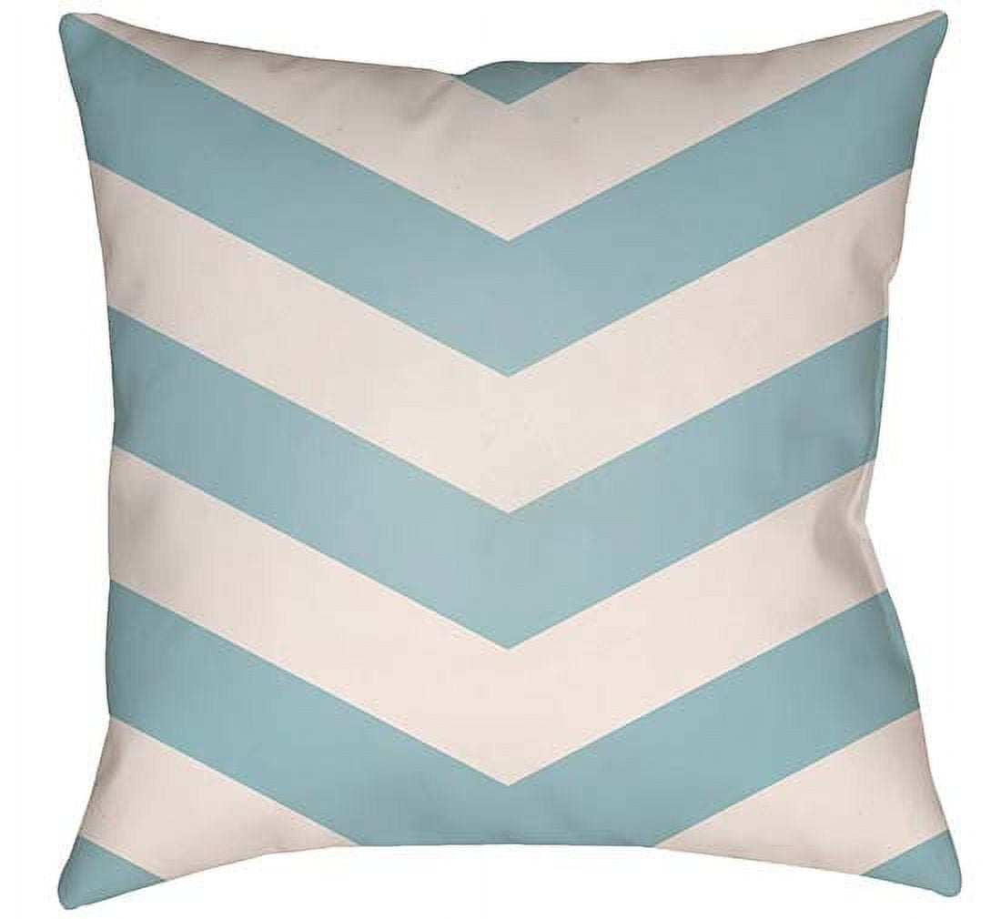LTCH1003-2626 Litchfield Square Pillow, Light Blue & Ivory - 26 x 26 in.