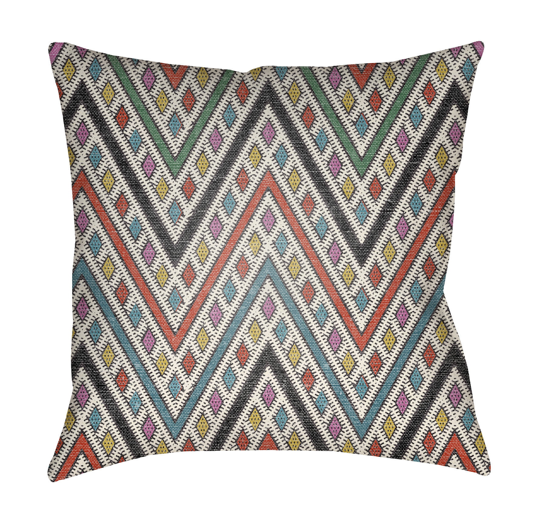 Picture of Artistic Weavers LOTA1432-2222 Lolita Square Pillow, Poppy Red & Fuchsia - 22 x 22 in.
