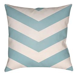 LTCH1003-1818 Litchfield Square Pillow, Light Blue & Ivory - 18 x 18 in.