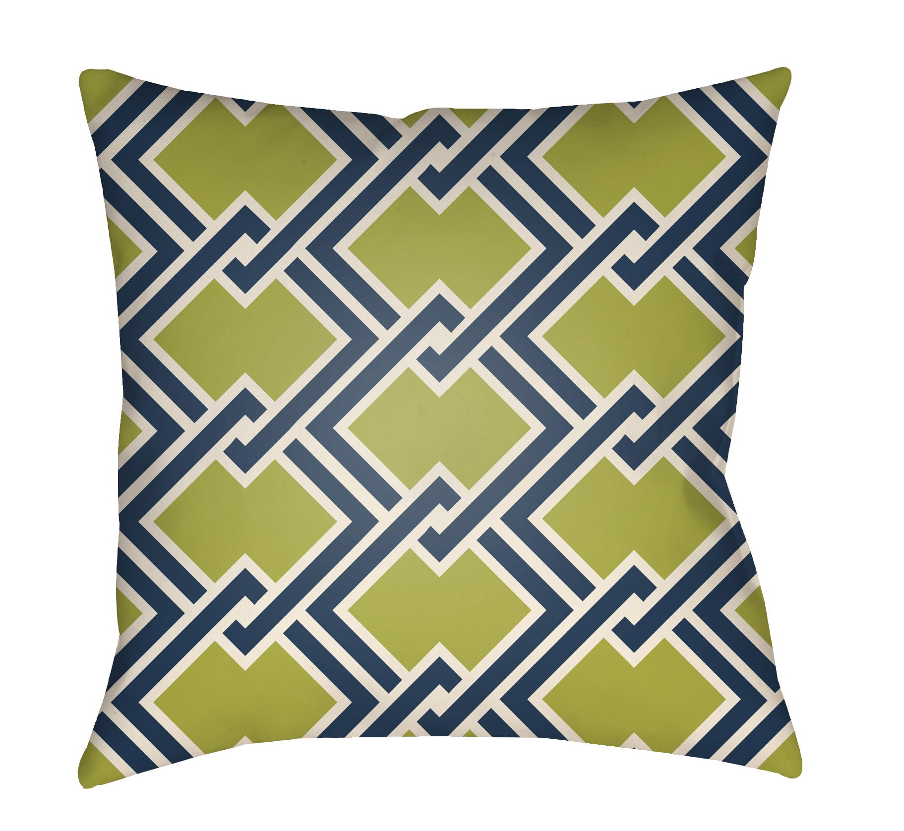 Picture of Artistic Weavers LTCH1100-2020 Litchfield Square Pillow&#44; Lime Green &amp; Navy Blue - 20 x 20 in.