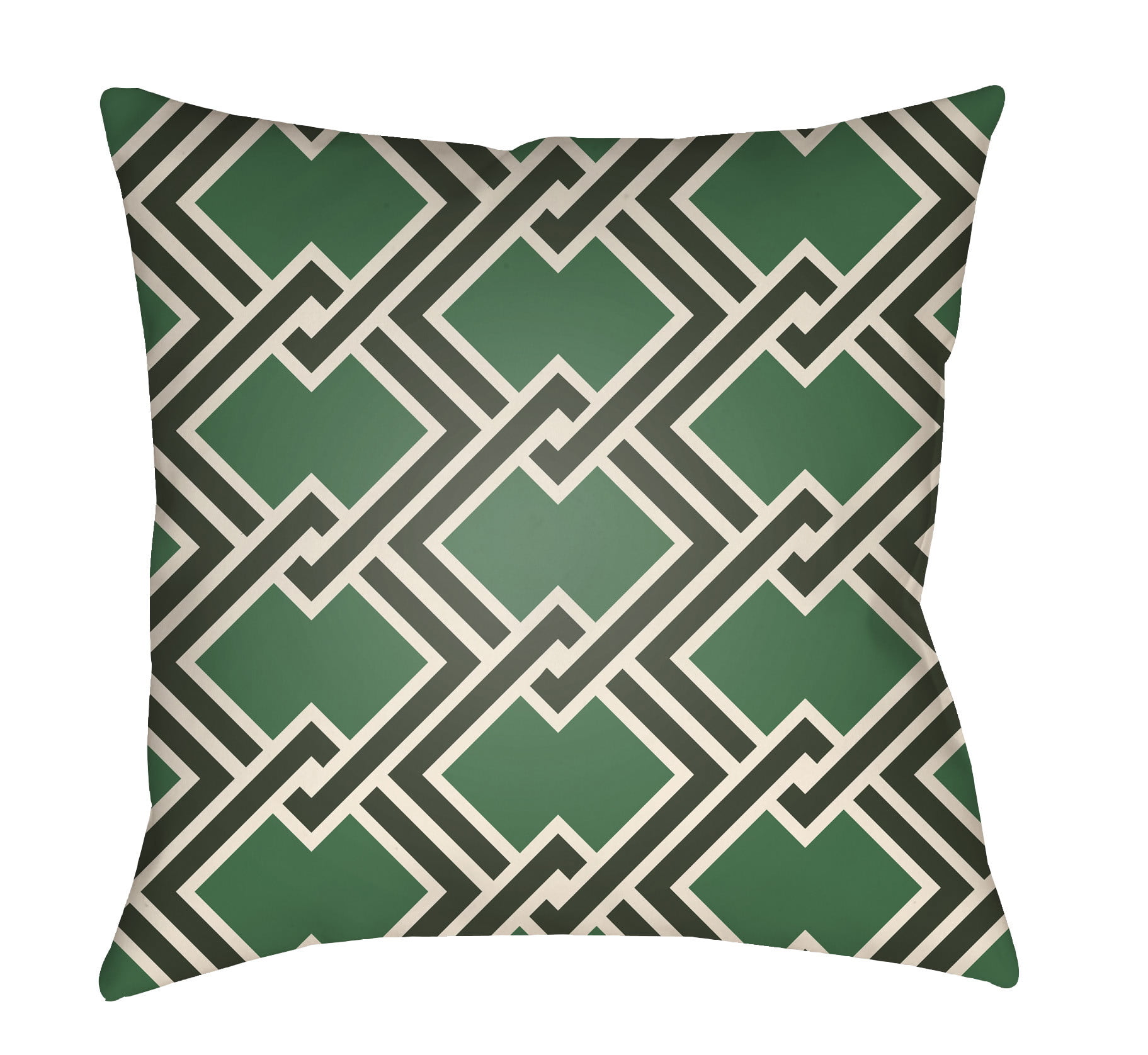 Picture of Artistic Weavers LTCH1105-1818 Litchfield Square Pillow&#44; Kelly Green &amp; Forest Green - 18 x 18 in.