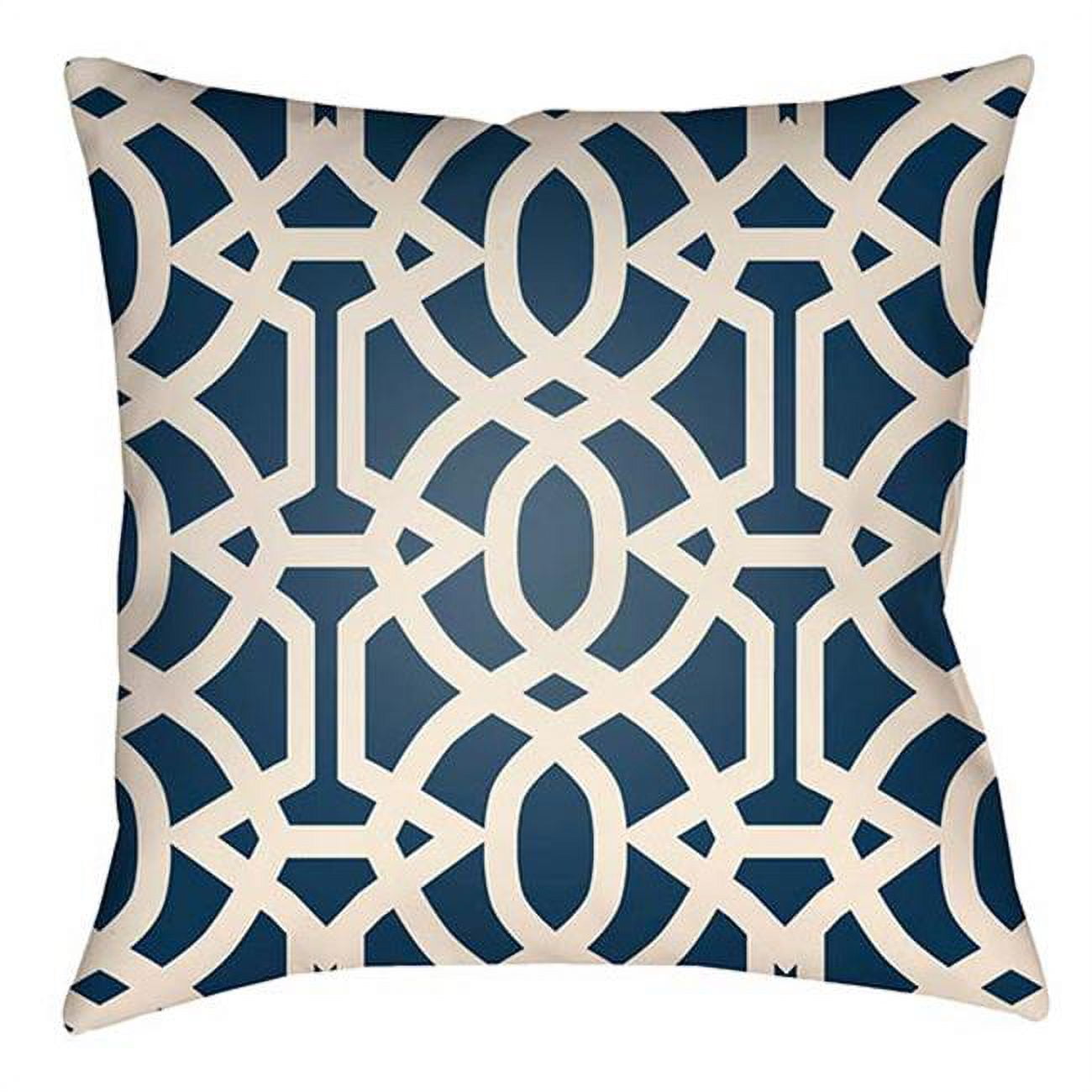 Picture of Artistic Weavers LTCH1111-2222 Litchfield Square Pillow&#44; Navy Blue &amp; Ivory - 22 x 22 in.