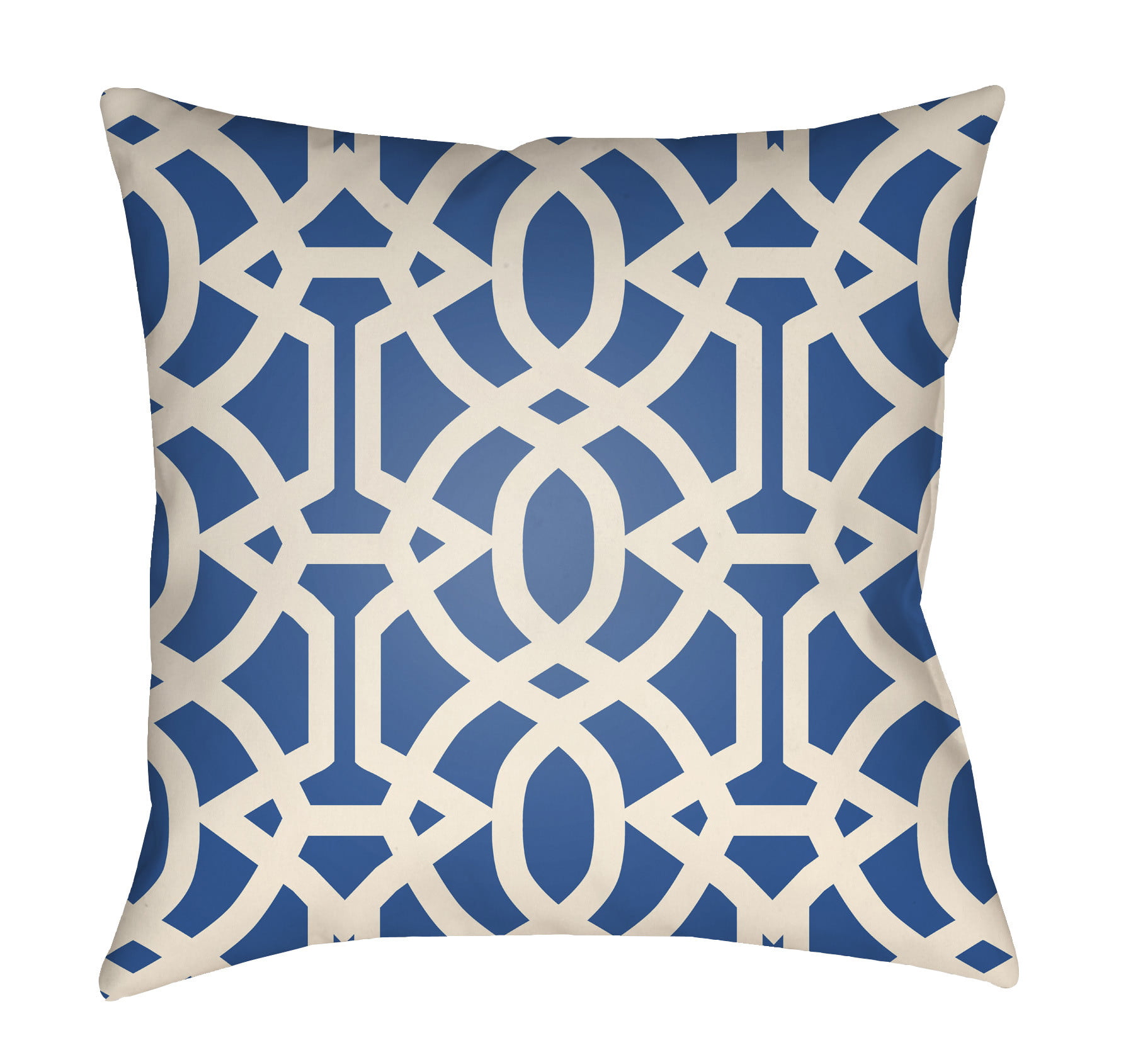 Picture of Artistic Weavers LTCH1113-1818 Litchfield Square Pillow&#44; Royal Blue &amp; Ivory - 18 x 18 in.