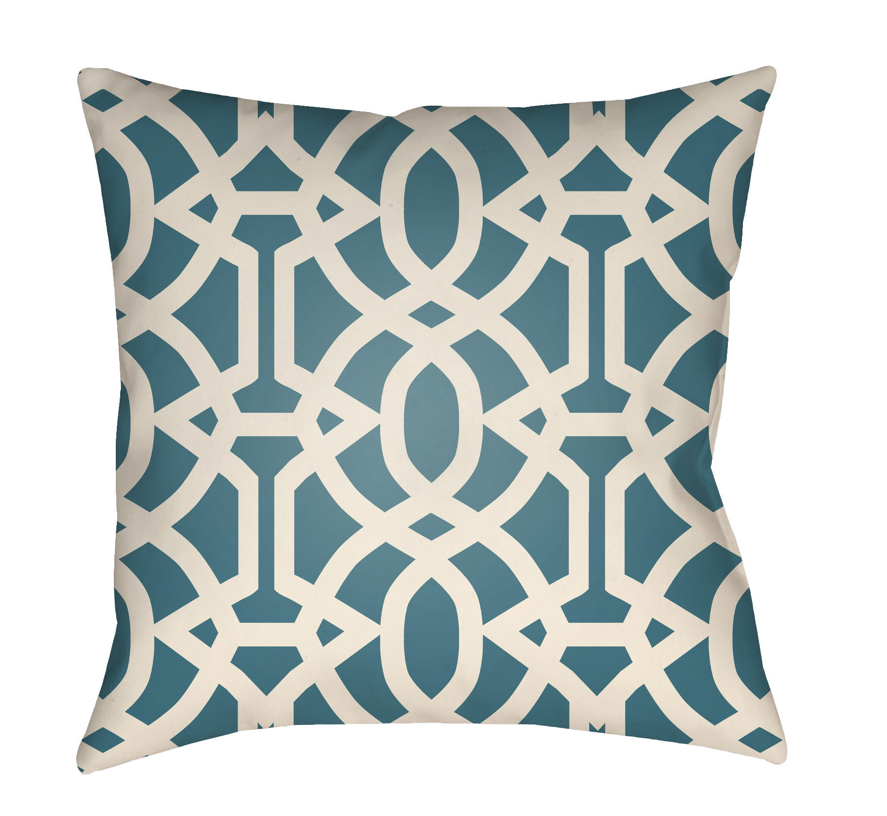 LTCH1114-2626 Litchfield Square Pillow, Teal & Ivory - 26 x 26 in.