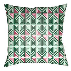 Picture of Artistic Weavers LOTA1251-2222 Lolita Square Pillow&#44; Kelly Green &amp; Hot Pink - 22 x 22 in.