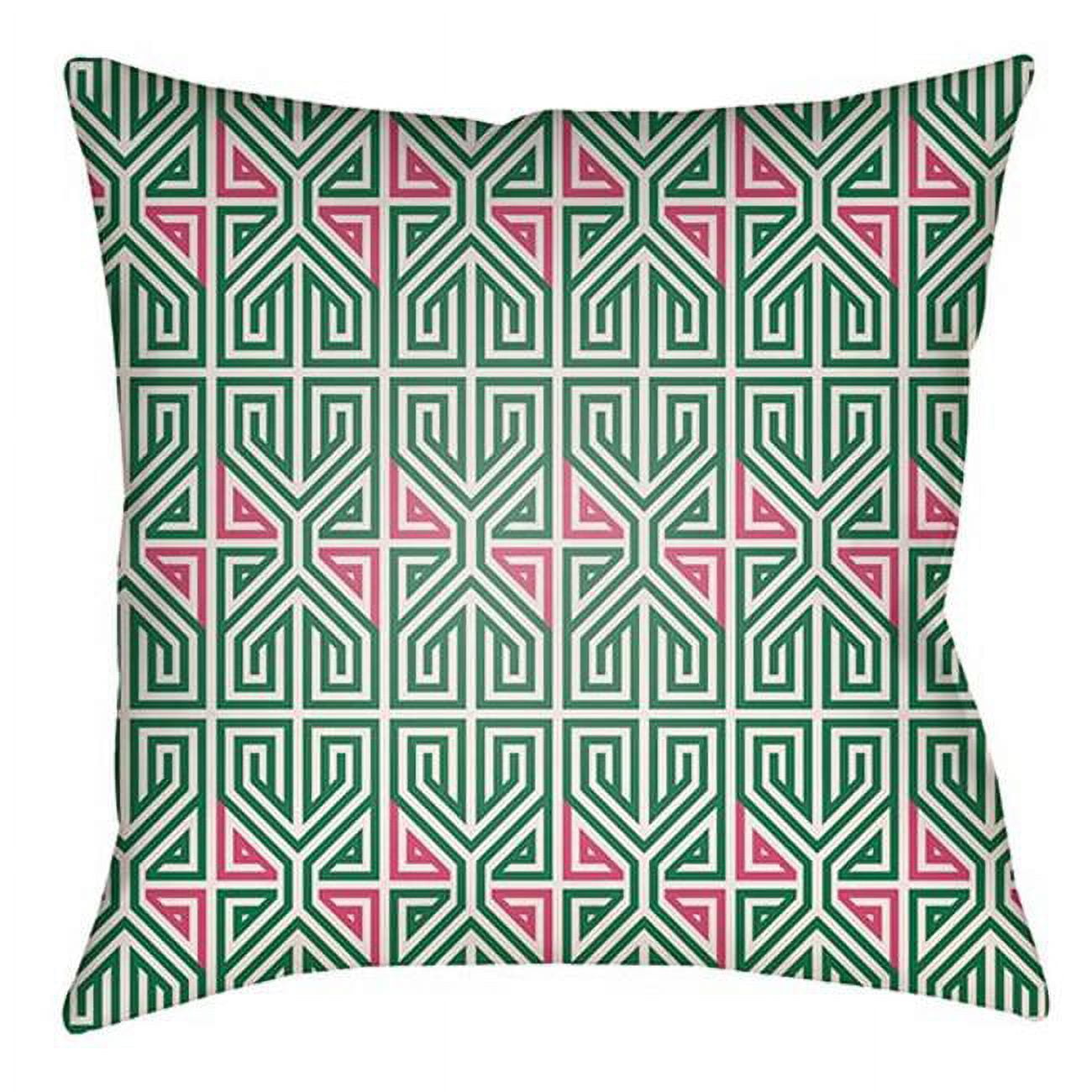 Picture of Artistic Weavers LOTA1251-1818 Lolita Square Pillow&#44; Kelly Green &amp; Hot Pink - 18 x 18 in.