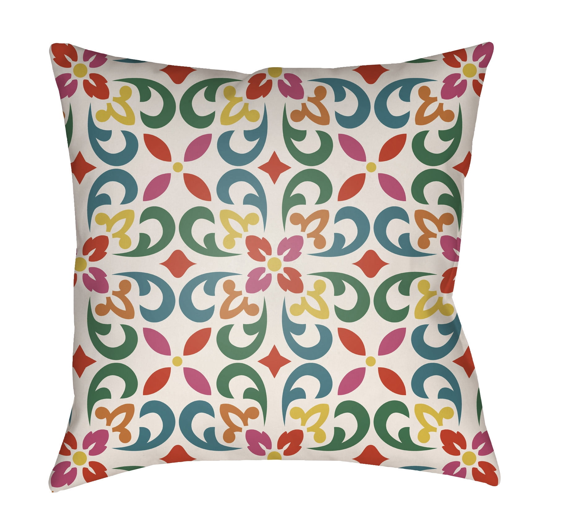 Picture of Artistic Weavers LOTA1309-2222 Lolita Square Pillow&#44; Poppy Red &amp; Teal - 22 x 22 in.