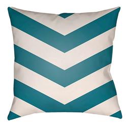 LTCH1002-2626 Litchfield Square Pillow, Teal & Ivory - 26 x 26 in.