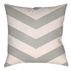LTCH1004-2020 Litchfield Square Pillow, Light Gray & Ivory - 20 x 20 in.